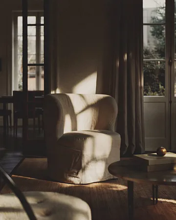Stay Slipcover lenestol - Linen 0023, stor - GUBI