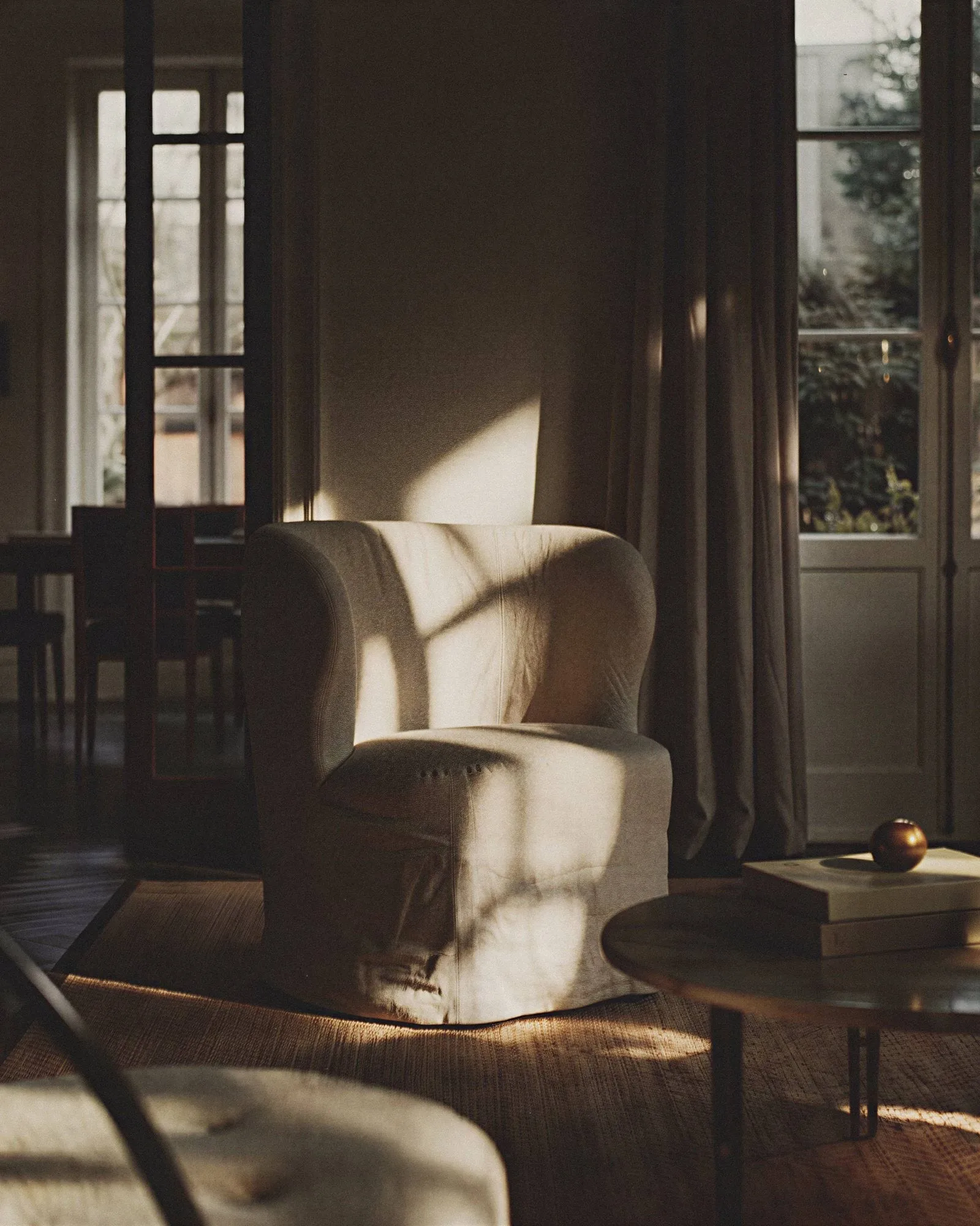 Stay Slipcover lenestol, Linen 0024, large GUBI