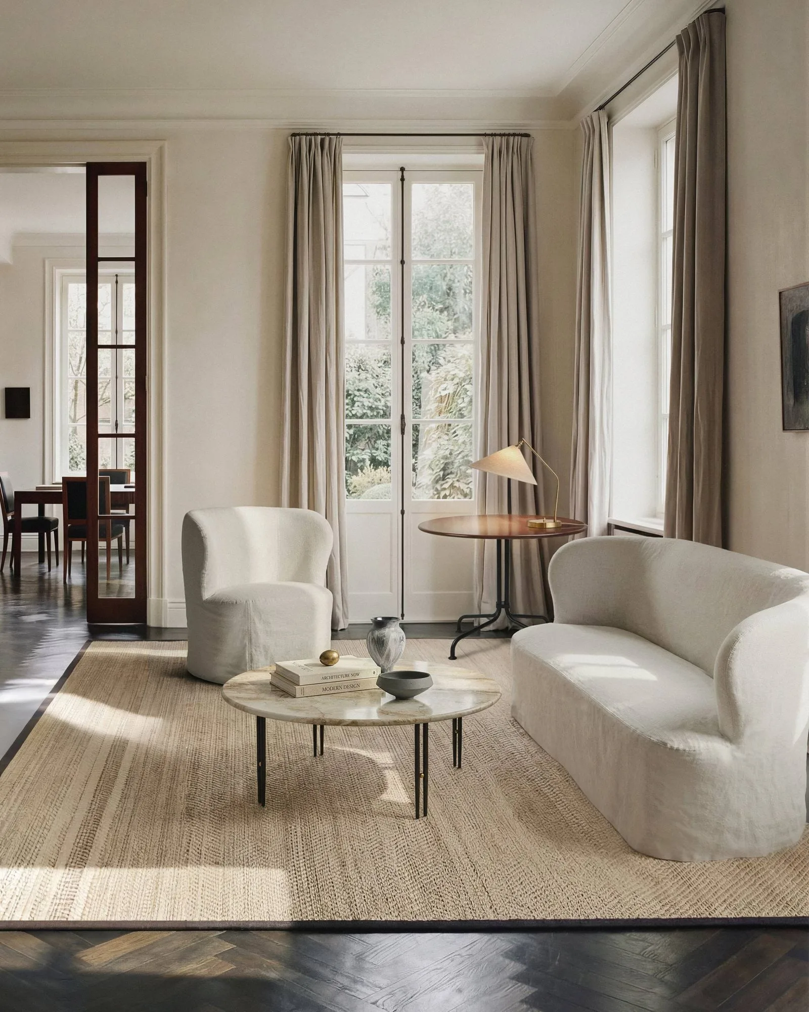 Stay Slipcover sofa, Linen 0023, 150x70 cm, 2-seter GUBI