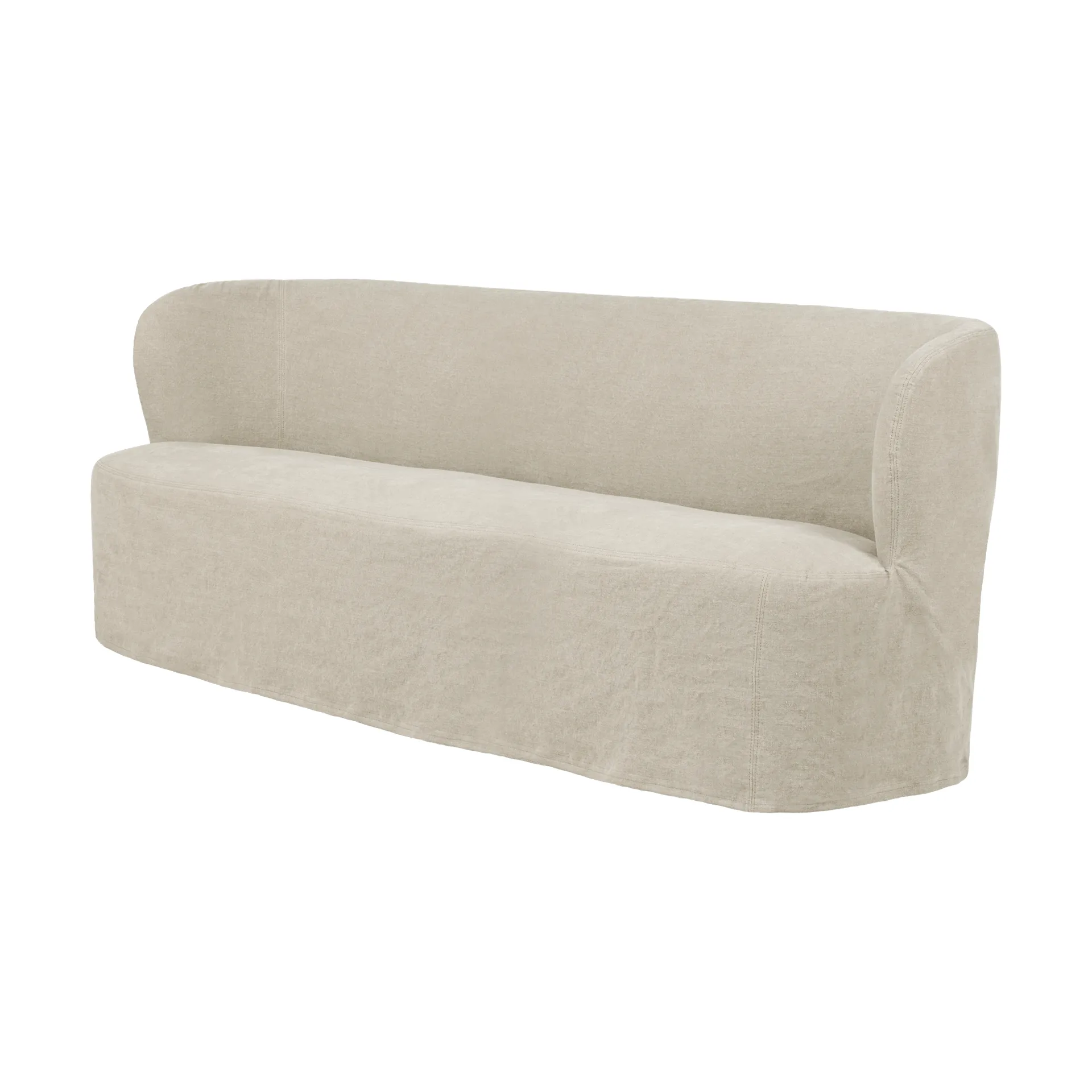 Stay Slipcover sofa, Linen 0023, 190x70 cm, 2,5-seter GUBI