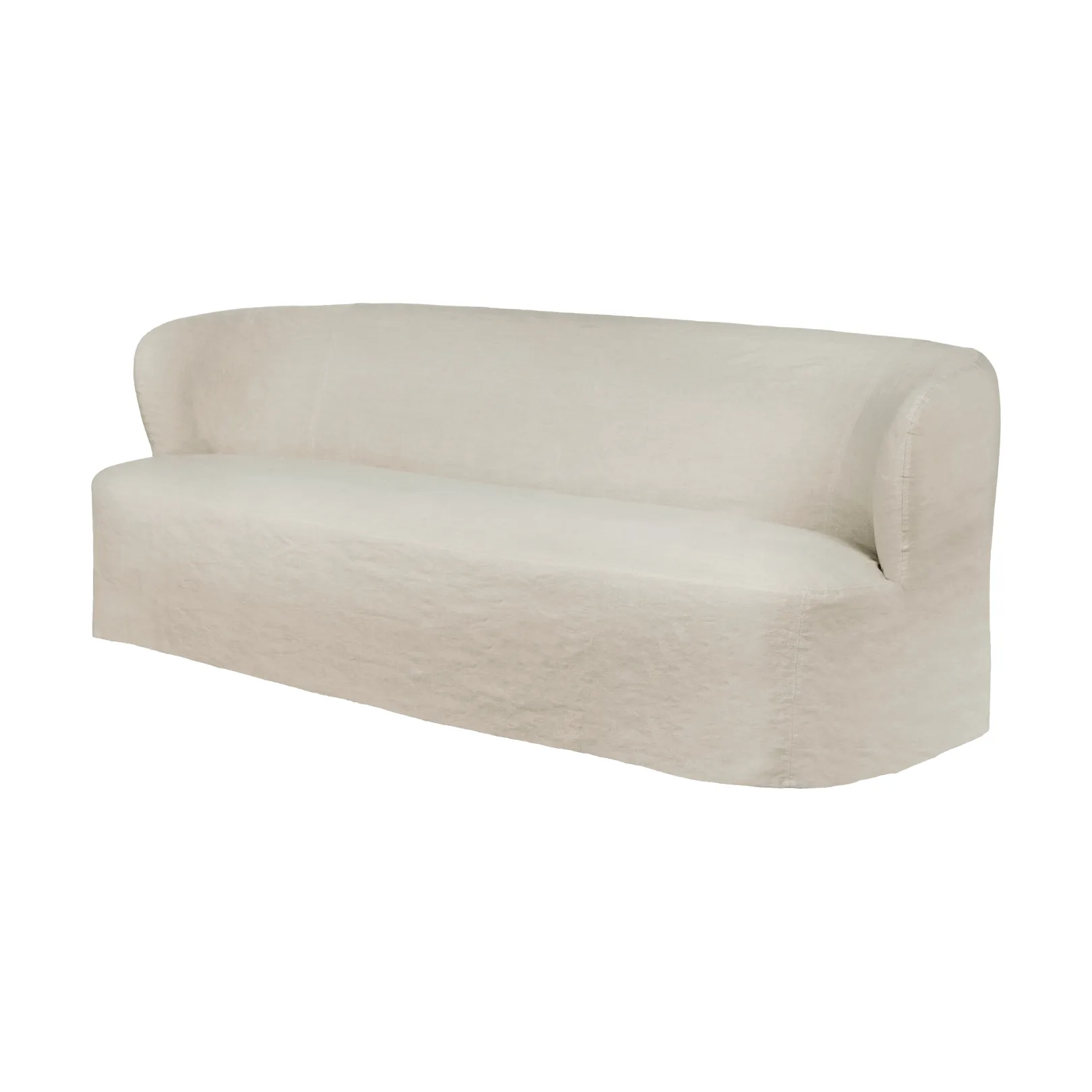 Stay Slipcover sofa, Linen 0023, 220x95 cm, 3-seter GUBI