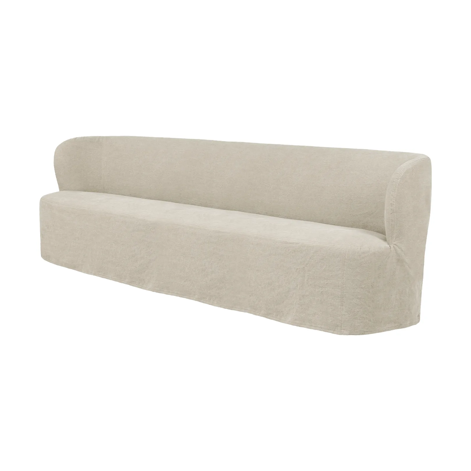 Stay Slipcover sofa, Linen 0023, 260x70 cm, 4-seter GUBI