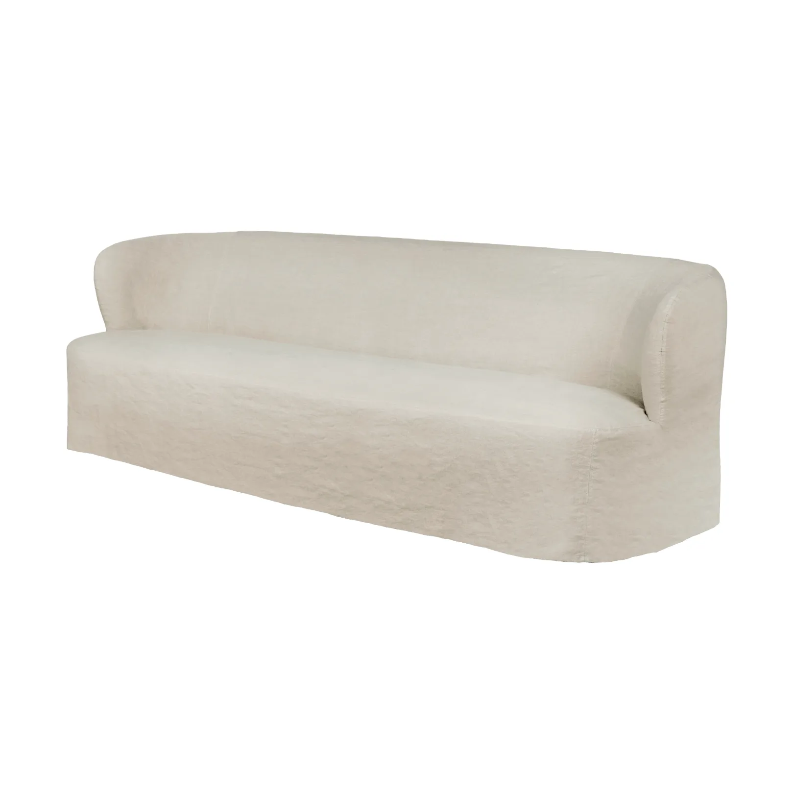 Stay Slipcover sofa, Linen 0023, 260x95 cm, 4-seter GUBI