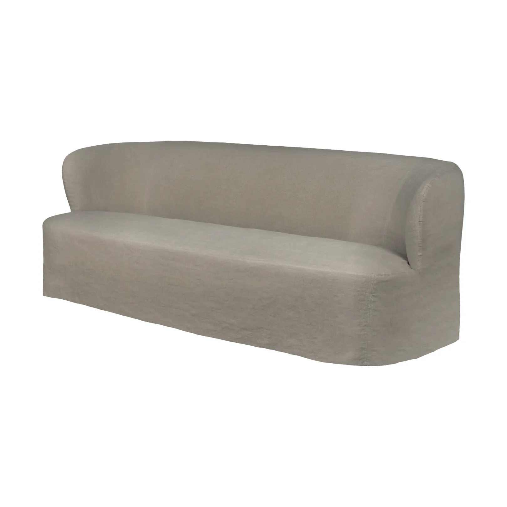 Stay Slipcover sofa, Linen 0024, 220x95 cm, 3-seter GUBI