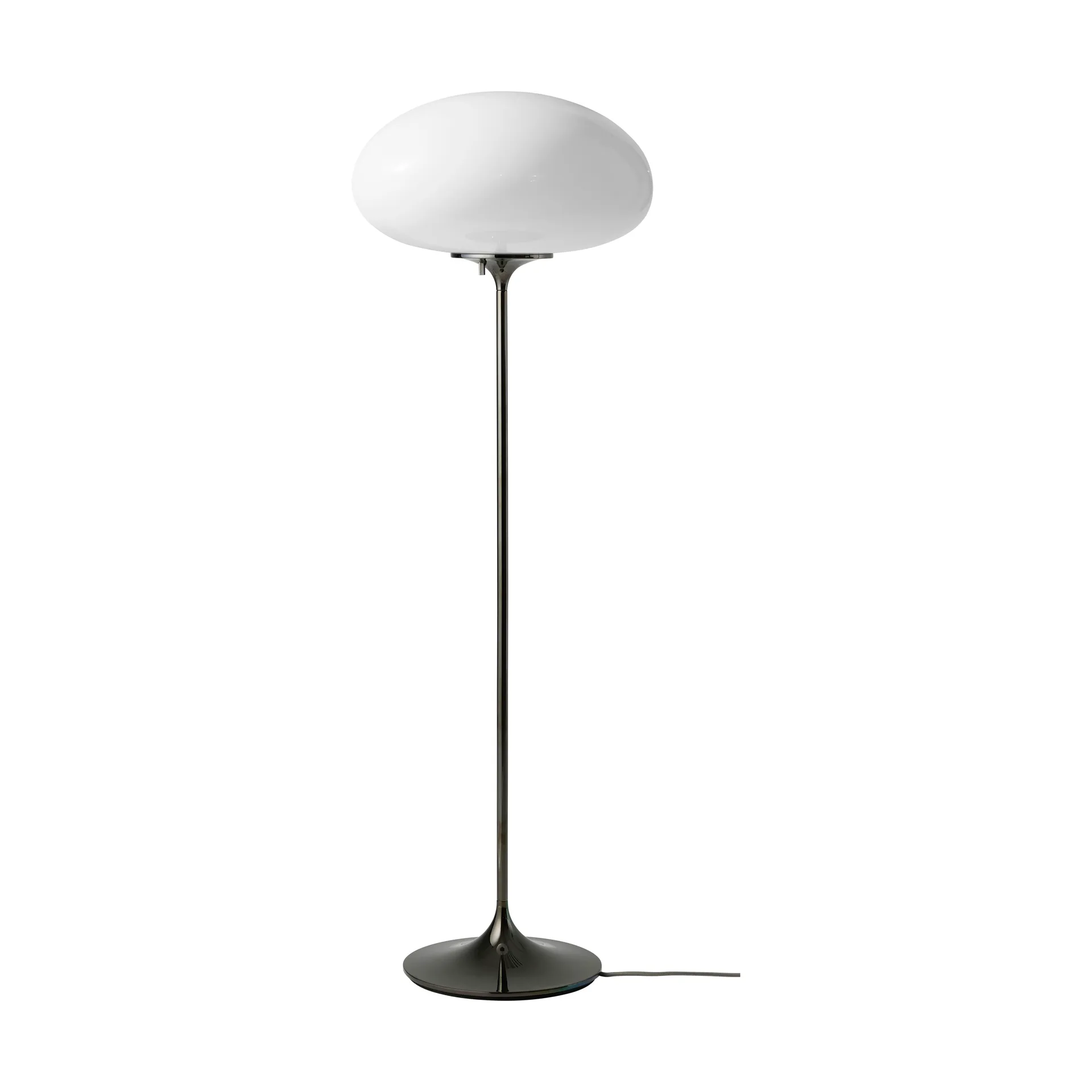 Stemlite gulvlampe, Black chrome-opalglass, 110 cm GUBI