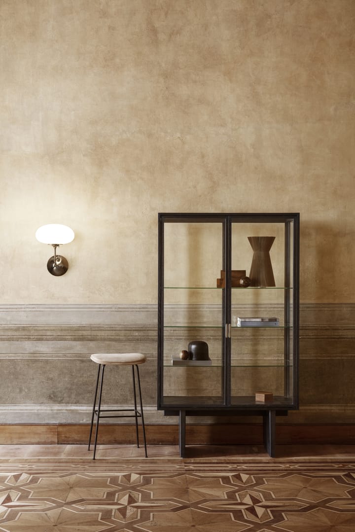 Stemlite vegglampe, Sort krom-frostat glass GUBI
