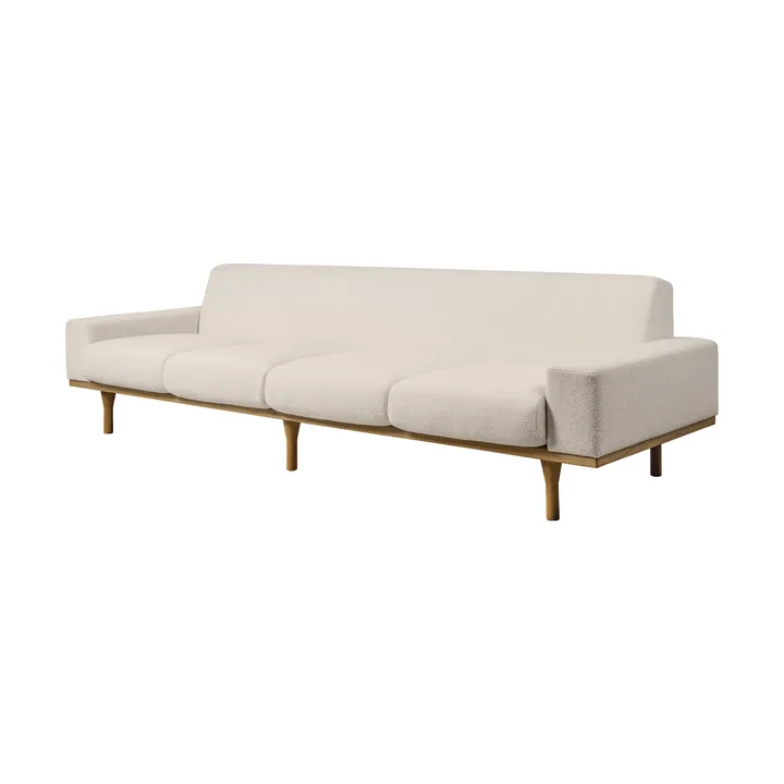 SW50 sofa - Harp 24 Ivory-oljet eik, 4-seter - GUBI