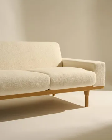 SW50 sofa - Harp 24 Ivory-oljet eik, 4-seter - GUBI