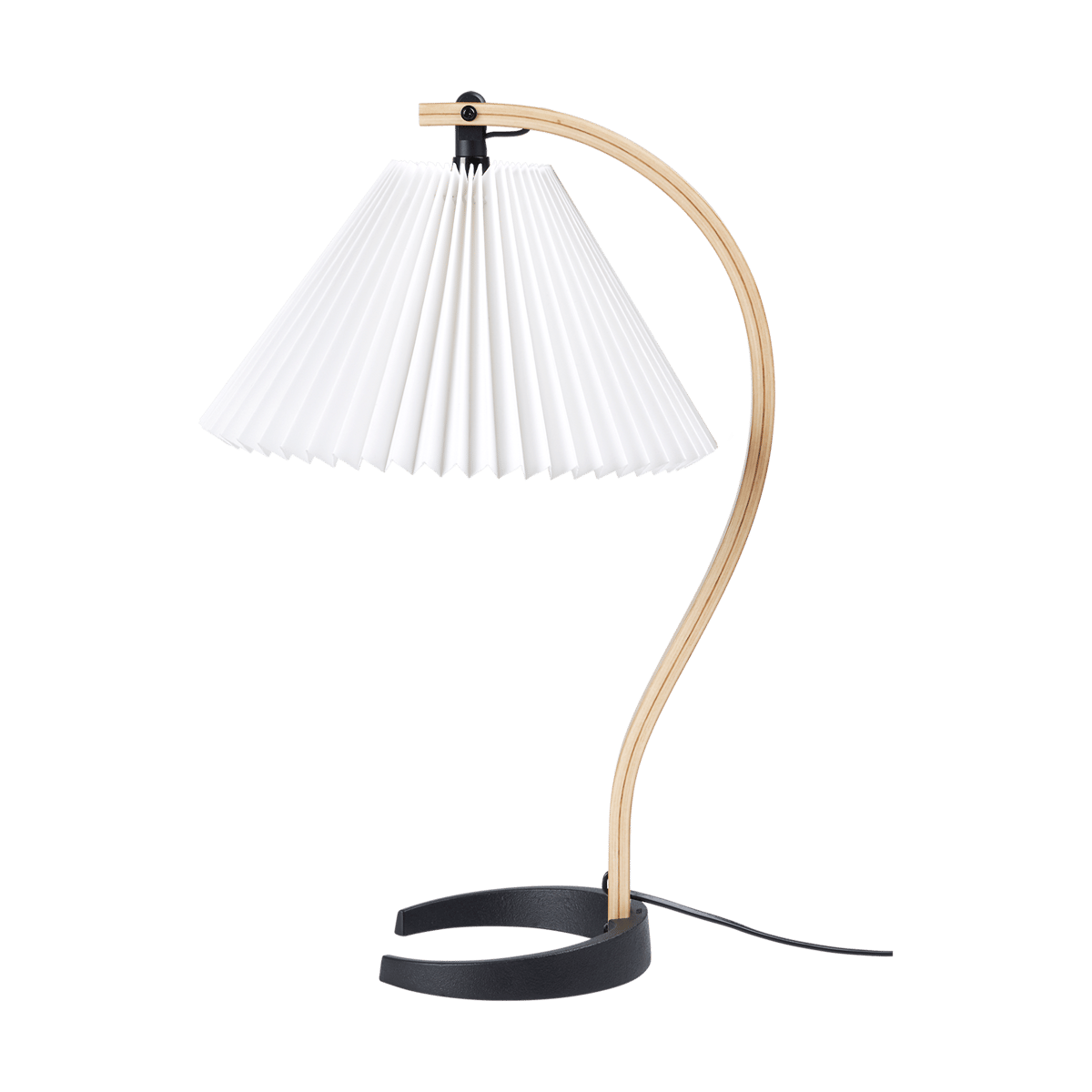 Bilde av GUBI Timberline bordlampe Oak-birch-white
