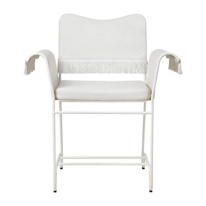 Tropique karmstol med frynser, White semi matt-Leslie 06 GUBI