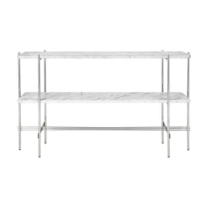 TS Console avlastningsbord 120 x 30 x 72 cm - White carrara marble-stål - GUBI