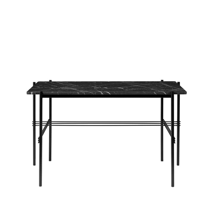 TS Desk skrivebord - marble black, sortlakkert stål - GUBI