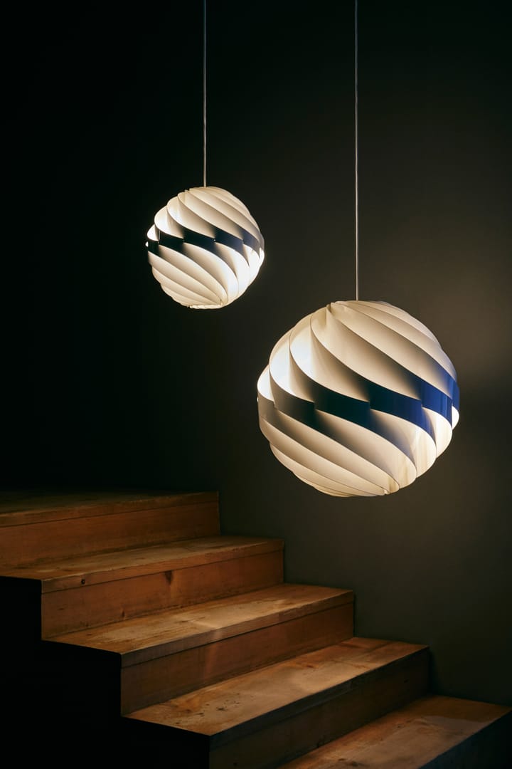 Turbo taklampe blank Ø 36 cm, Alabaster white GUBI