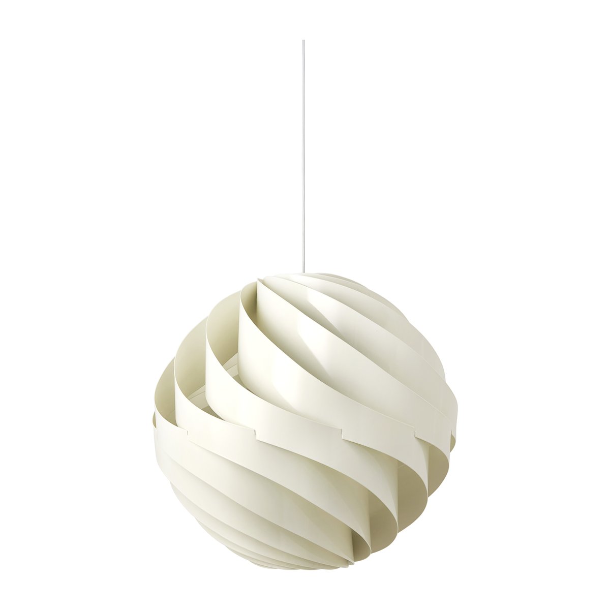 Bilde av Gubi Turbo taklampe blank Ø 62 cm Alabaster white