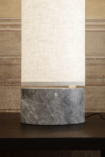 Unbound bordlampe - Canvase-grå marmor - GUBI