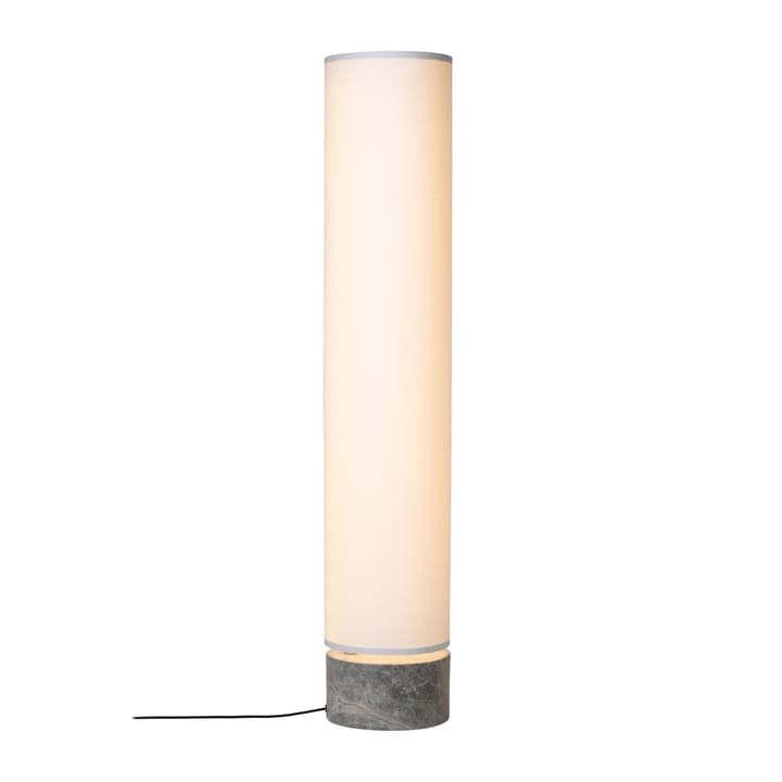 Unbound gulvlampe 120 cm - Hvit-grå marmor - Gubi