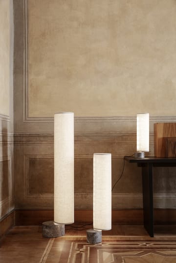 Unbound gulvlampe 80 cm - Canvase-grå marmor - GUBI