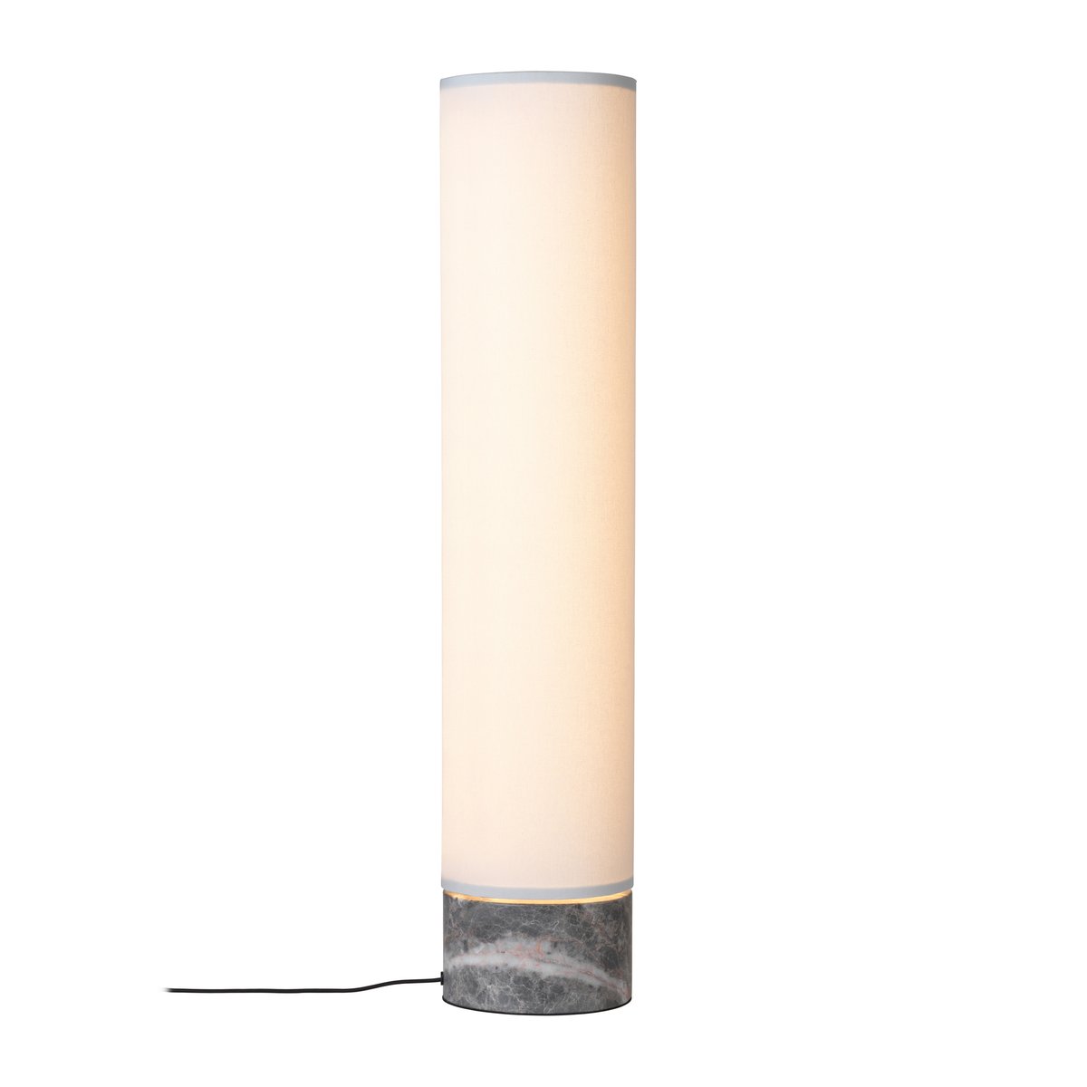 GUBI Unbound gulvlampe 80 cm Hvit-grå marmor | Skandinavisk Design | Gulvlamper | Hvit