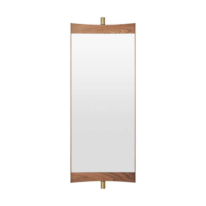 Vanity speil 1 - Valnøtt-messing - GUBI