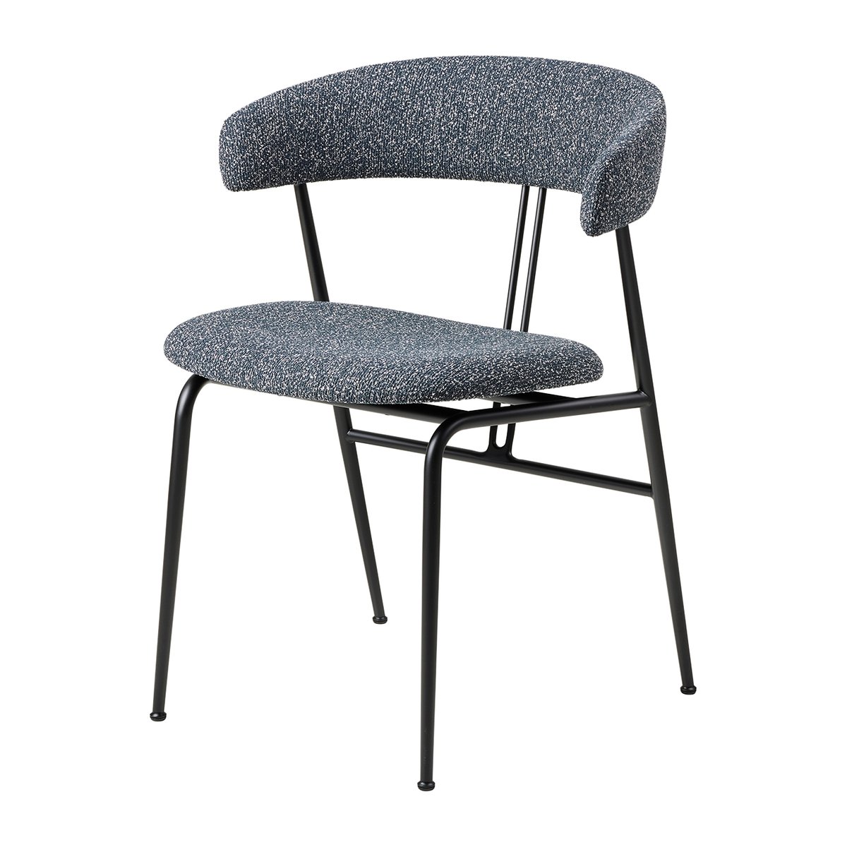 GUBI Violin stol Around bouclé 023-black