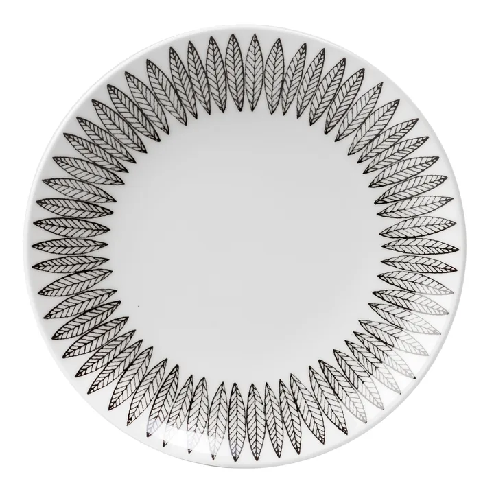 Svart Salix tallerken - Ø 28 cm - Gustafsbergs Porslinsfabrik
