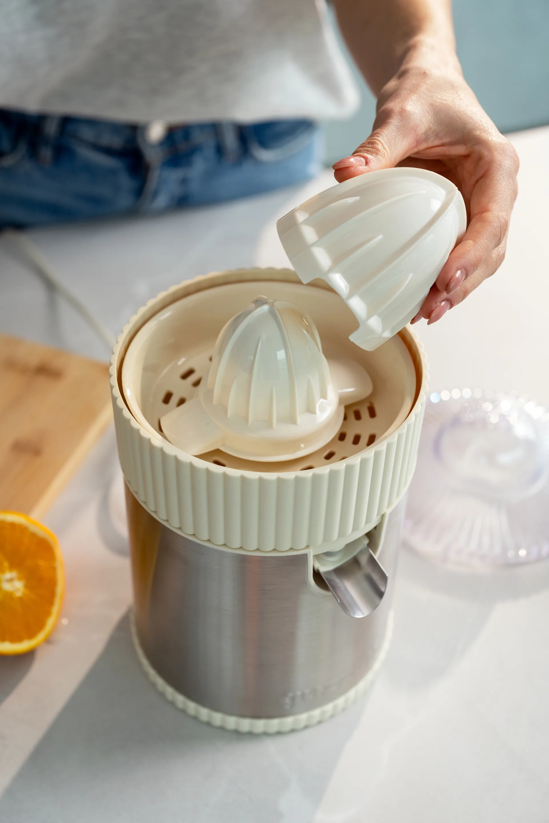 Sous chef elektrisk juicepresse, Cream Guzzini