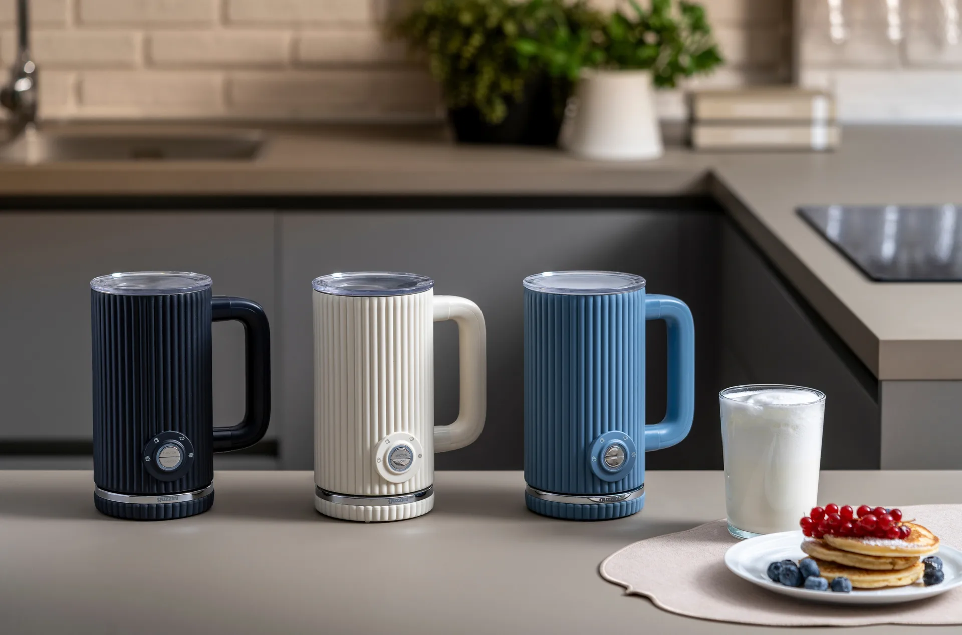 Sous chef elektrisk melkeskummer, Grey Guzzini