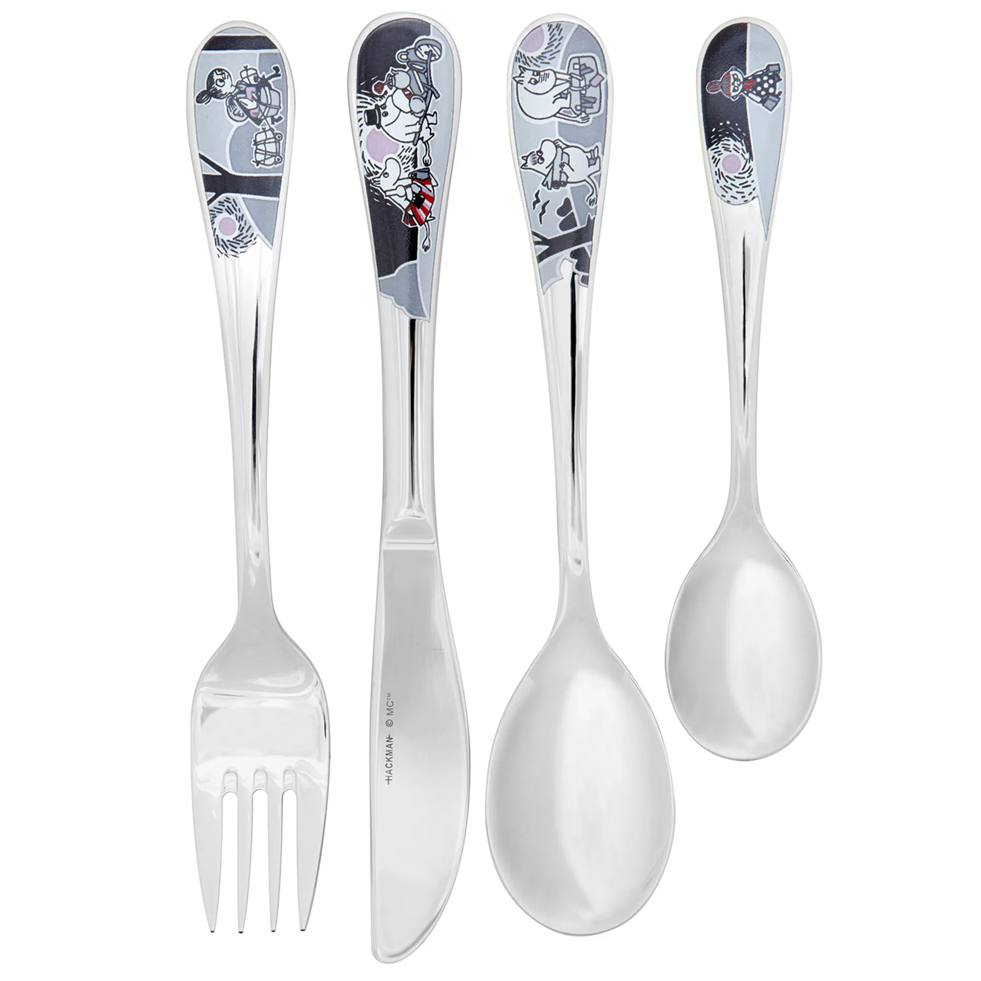 Mummi bestikk 4-pakk, Mummi eventyr flytting Hackman