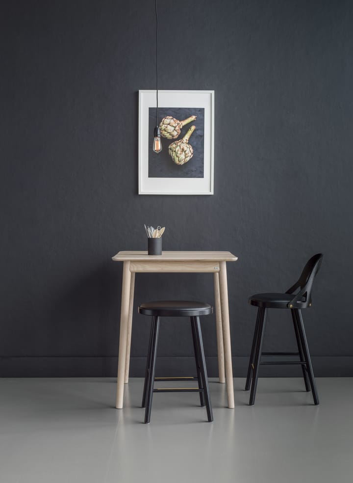 Colibri barstol 63 cm, Eik svart beis-svart pute Hans K