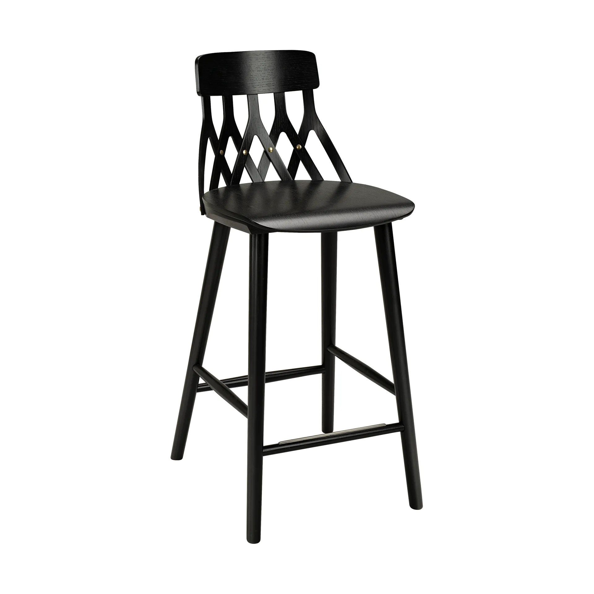 Y5 barstol 74 cm, Ask svart beis Hans K