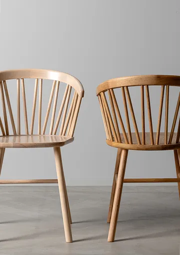 ZigZag loungestol - Ask blond beis - Hans K
