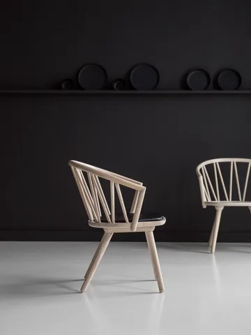 ZigZag loungestol - Ask blond beis - Hans K