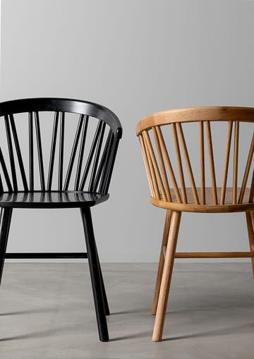 ZigZag loungestol - Ask svart beis - Hans K
