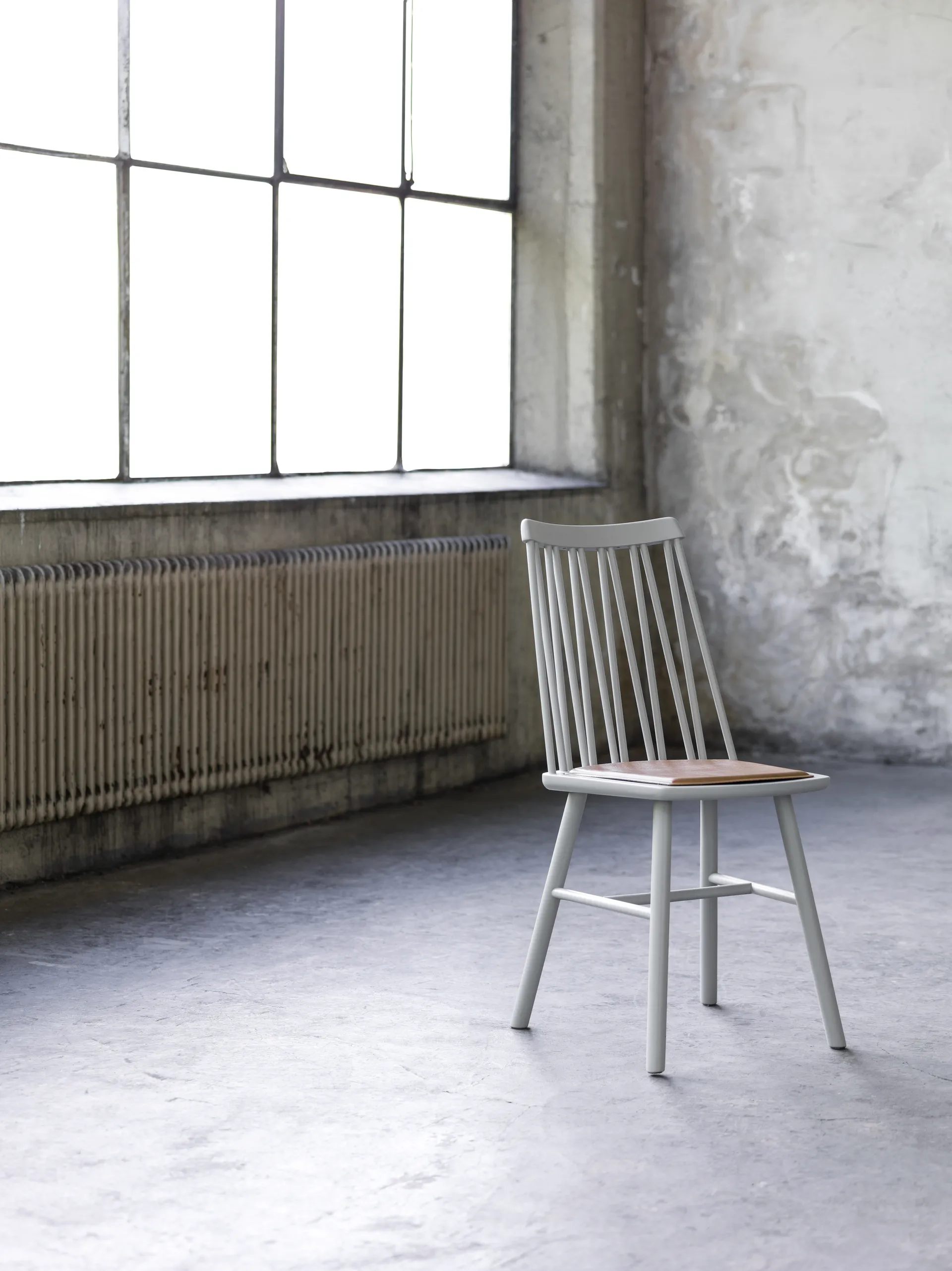 ZigZag pute stol, Bonded skinn camel Hans K