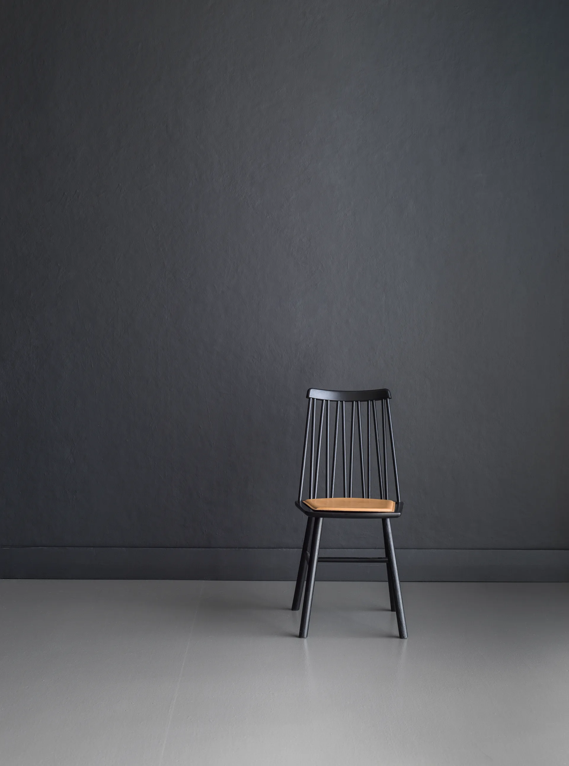 ZigZag pute stol, Bonded skinn camel Hans K