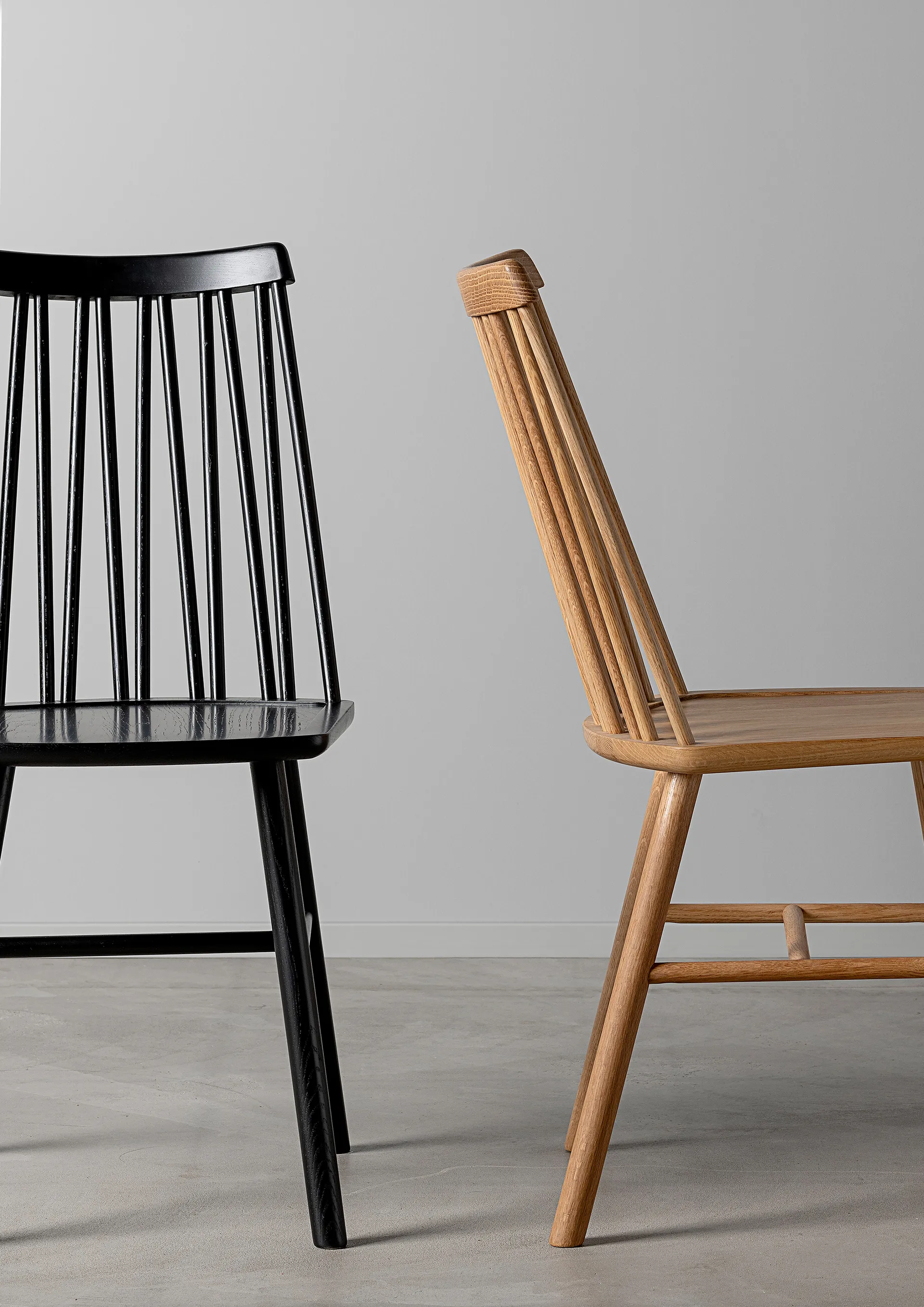 ZigZag stol, Ubehandlet eik Hans K