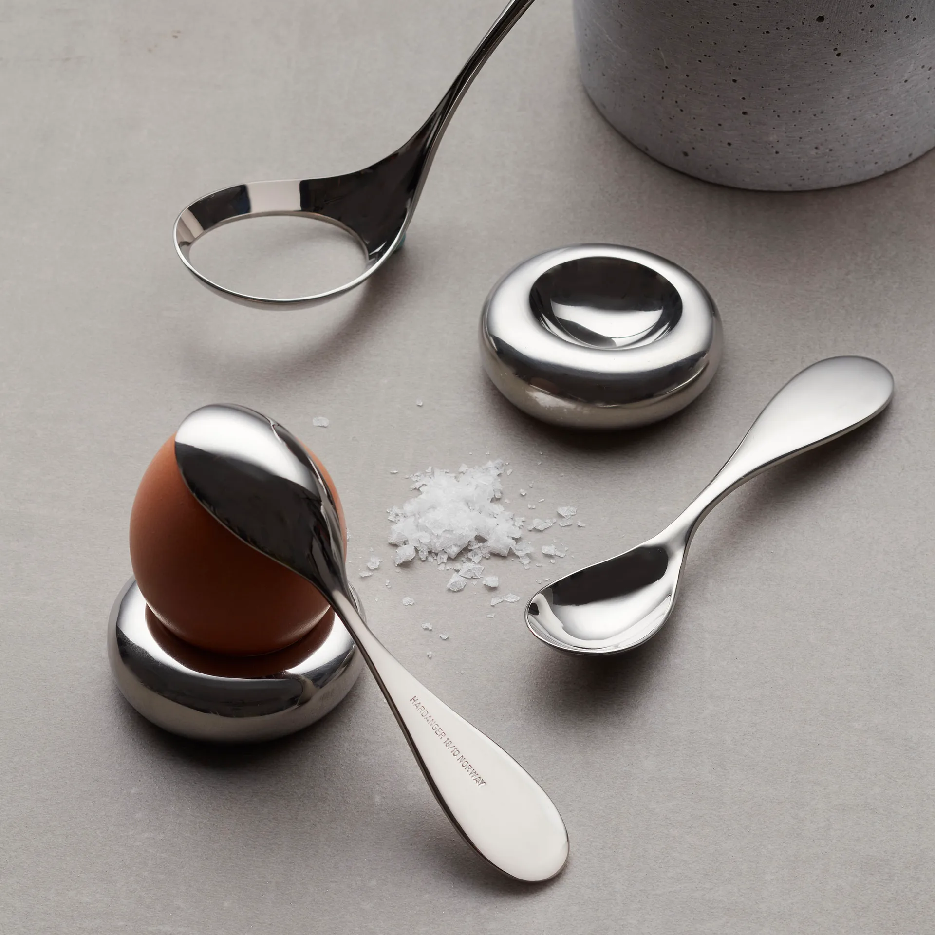 Hardanger eggeglass, rustfritt stål Hardanger Bestikk