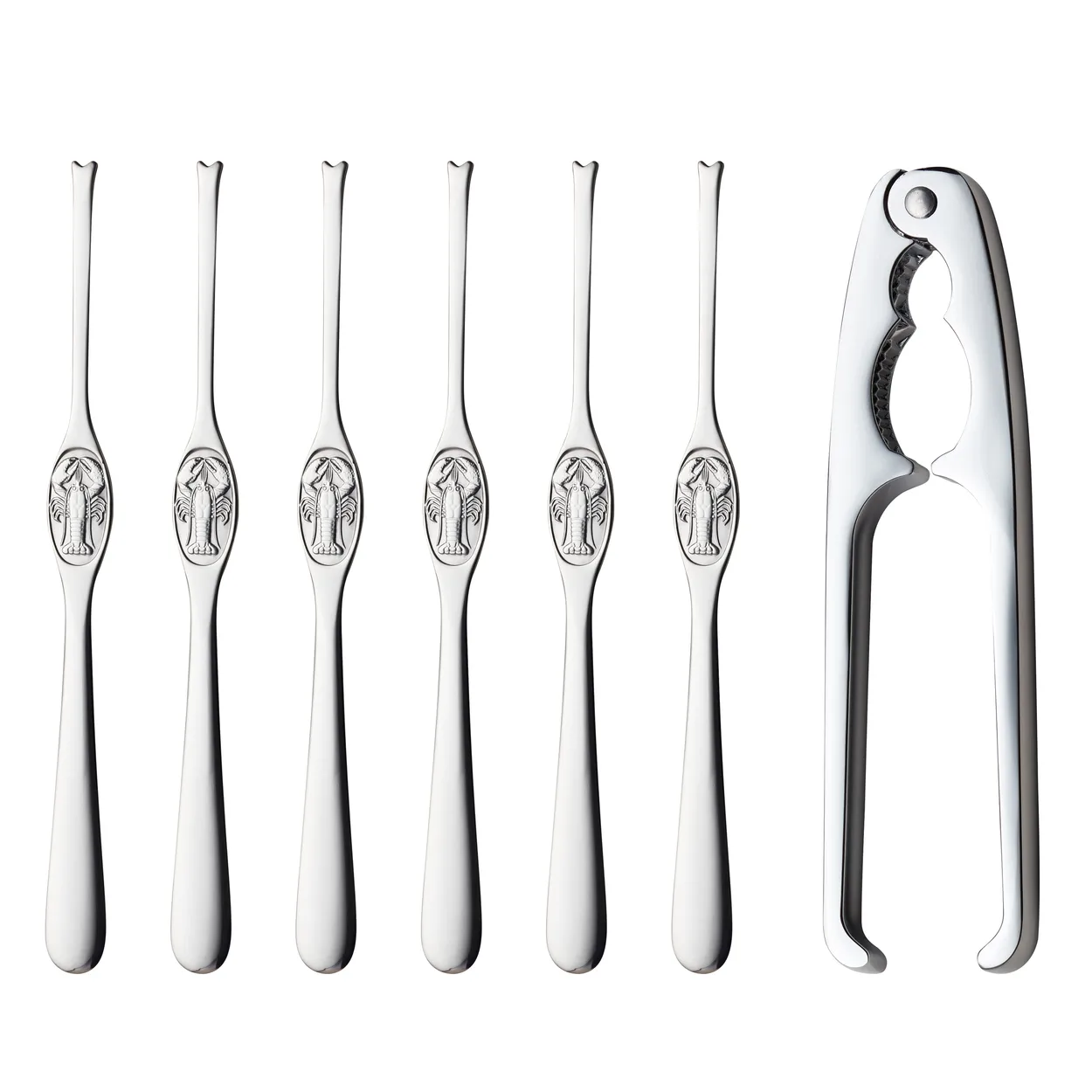 Hardanger Bestikk Hardanger skalldyrsett 7 deler Rustfritt stål