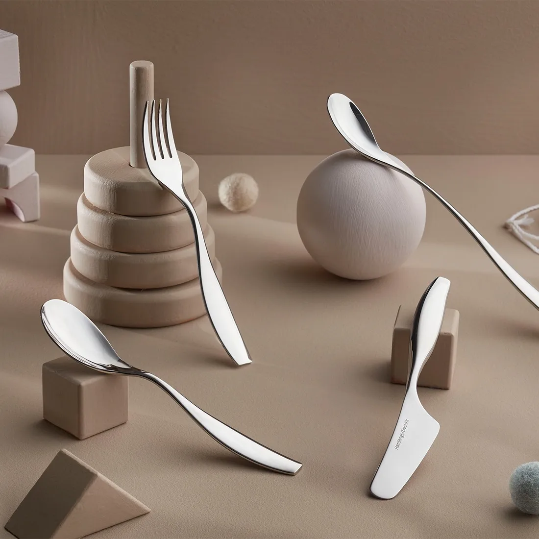 Julie barnebestikk 4 deler, Rustfritt stål Hardanger Bestikk