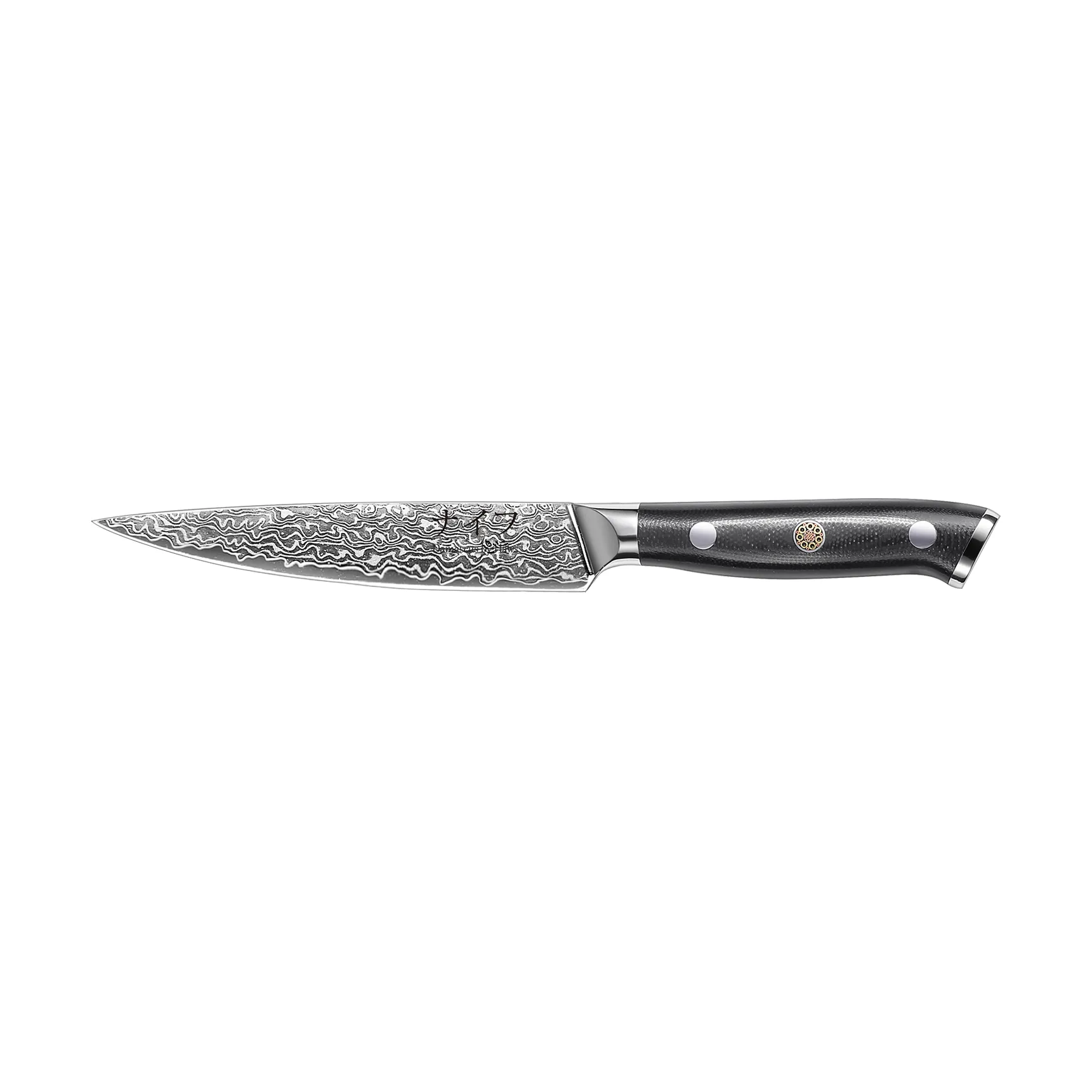 Damascus By Hâws universalkniv 23,6 cm, Svart-rostfritt stål Hâws