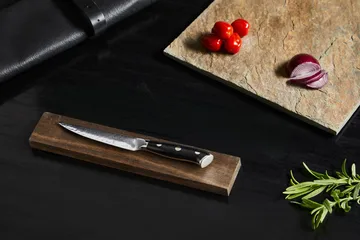 Damascus By Hâws universalkniv 23,6 cm - Svart-rostfritt stål - Hâws