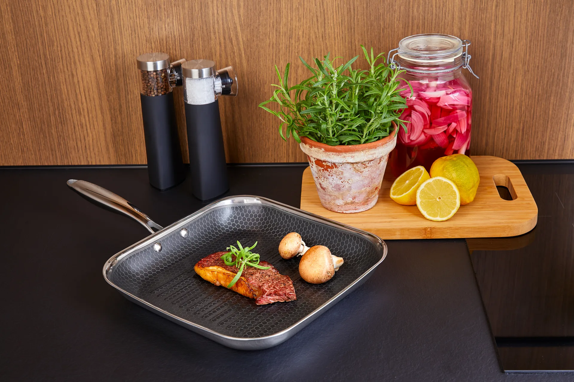 Hâws Santo grillpanne hybrid coating 28 cm, Silver Hâws