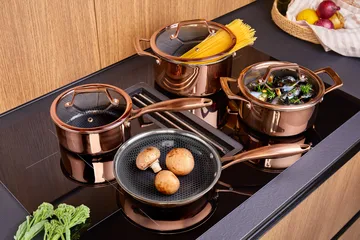 Hâws Santo gryte med lokk hybrid coating 2,2 L - Rose Gold - Hâws