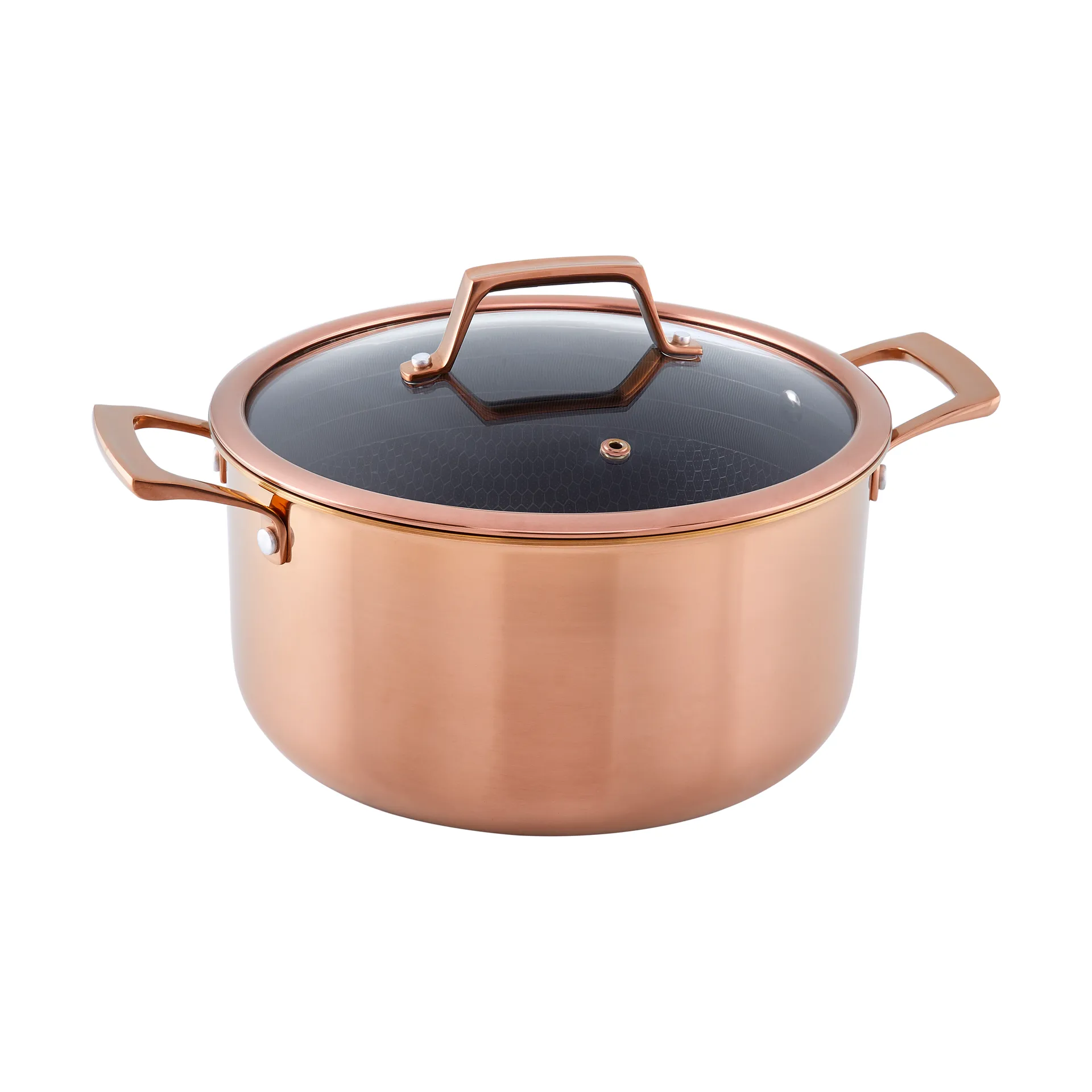 Hâws Santo gryte med lokk hybrid coating 5,8 L, Rose Gold Hâws