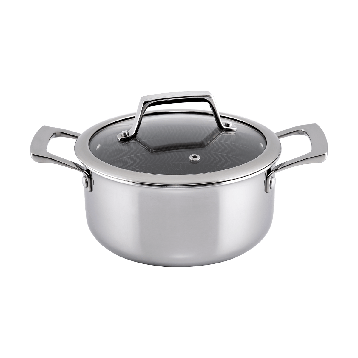 Hâws Hâws Santo Hybrid Coating gryte med lokk 2,2 L Rustfritt stål