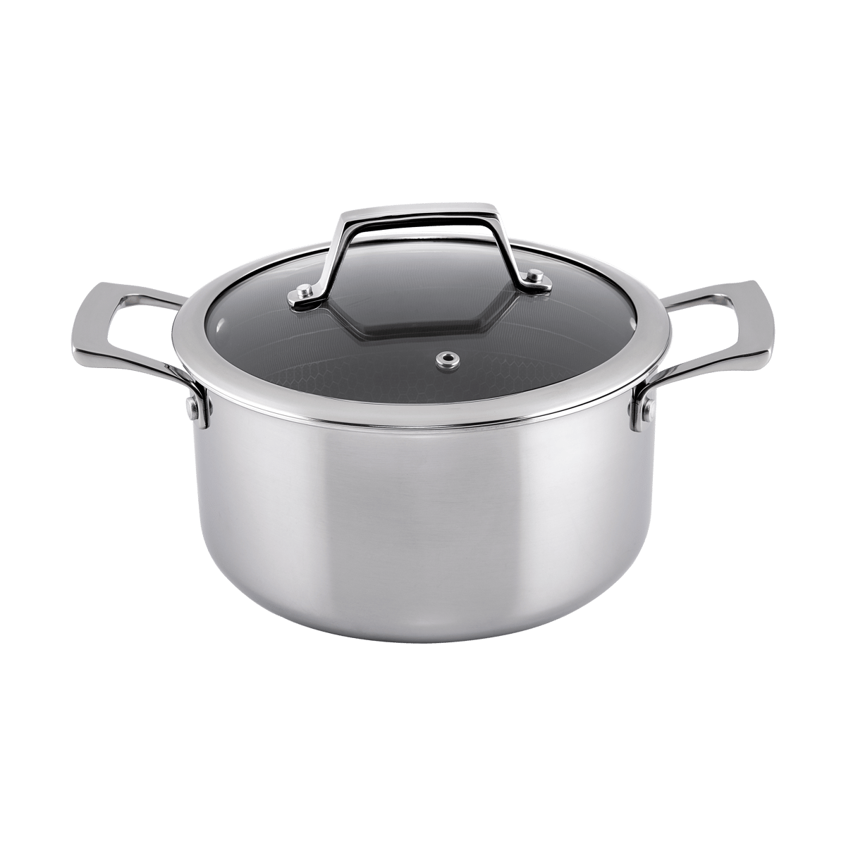 Hâws Santo Hybrid Coating gryte med lokk 3,4 L Rustfritt stål