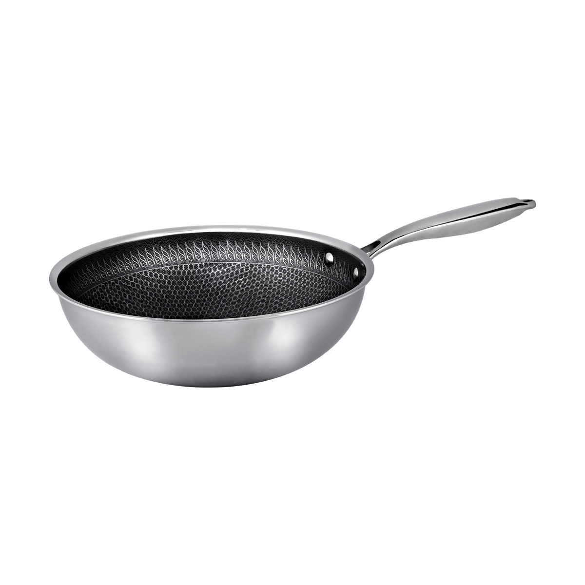 Hâws Hâws Santo Hybrid Coating wokpanne 28 cm Rustfritt stål