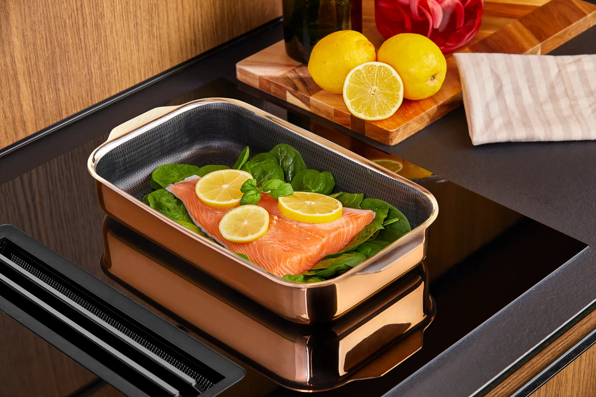 Hâws Santo roaster ugnsform hybrid coating rose gold, 30x16 cm Hâws