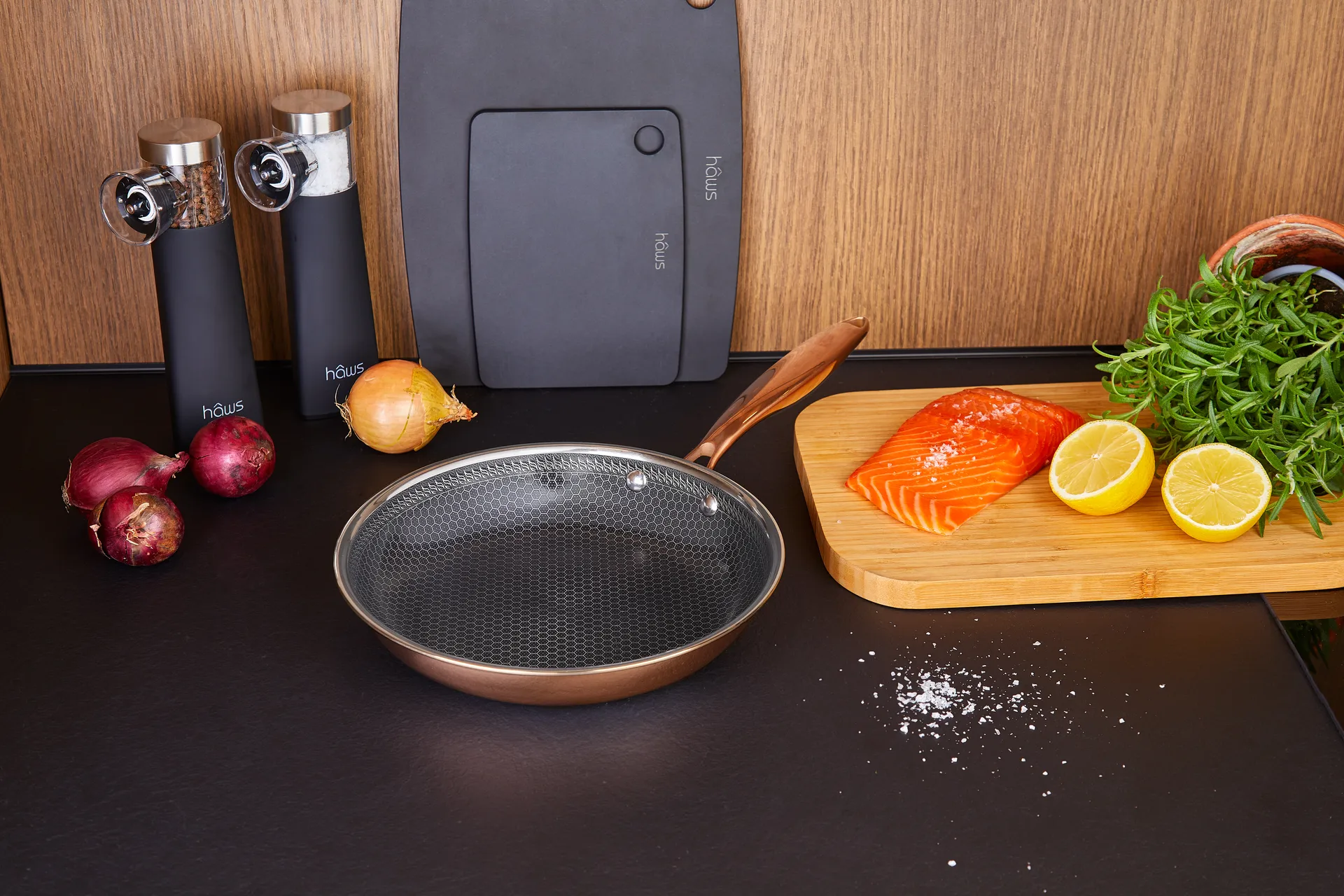 Hâws Santo stekepanne hybrid coating rose gold, Ø24 cm Hâws