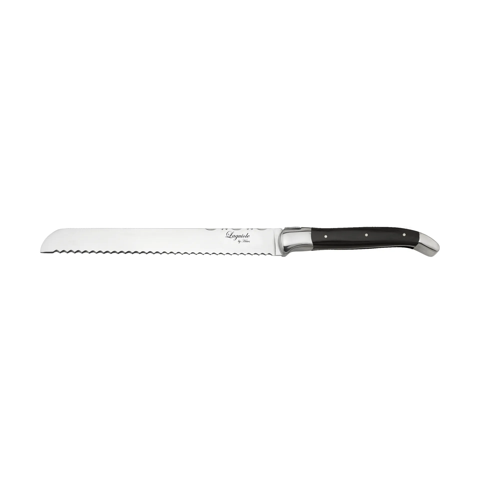 Laguiole by Hâws brødkniv 24,4 cm, Black Hâws